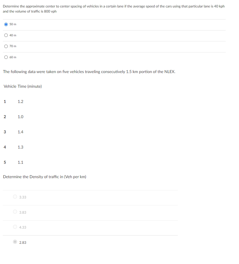 Solved Determine the approximate center to center spacing of