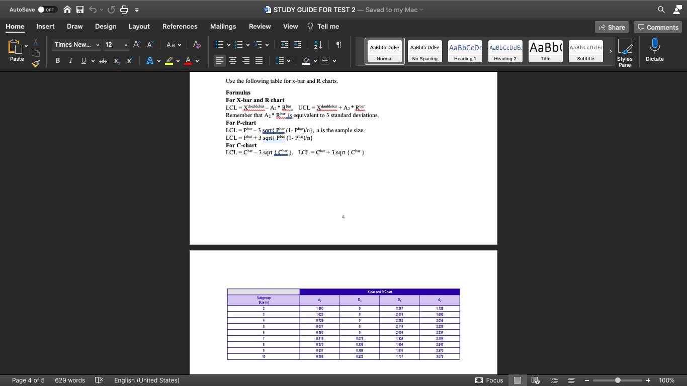 Solved Autosave Off A O Sve W Study Guide For Test 2 Sa Chegg Com