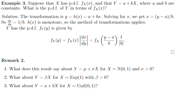 Solved Example 3 Suppose That X Has P D F Fx 2 And Th Chegg Com