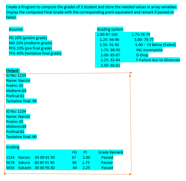 Solved Create in C++ program, please follow the said output, | Chegg.com