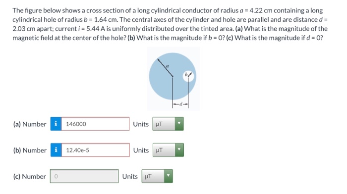 Solved The figure below shows a cross section of a long | Chegg.com