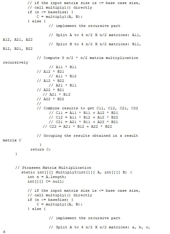 Program the following algorithms that we covered in | Chegg.com