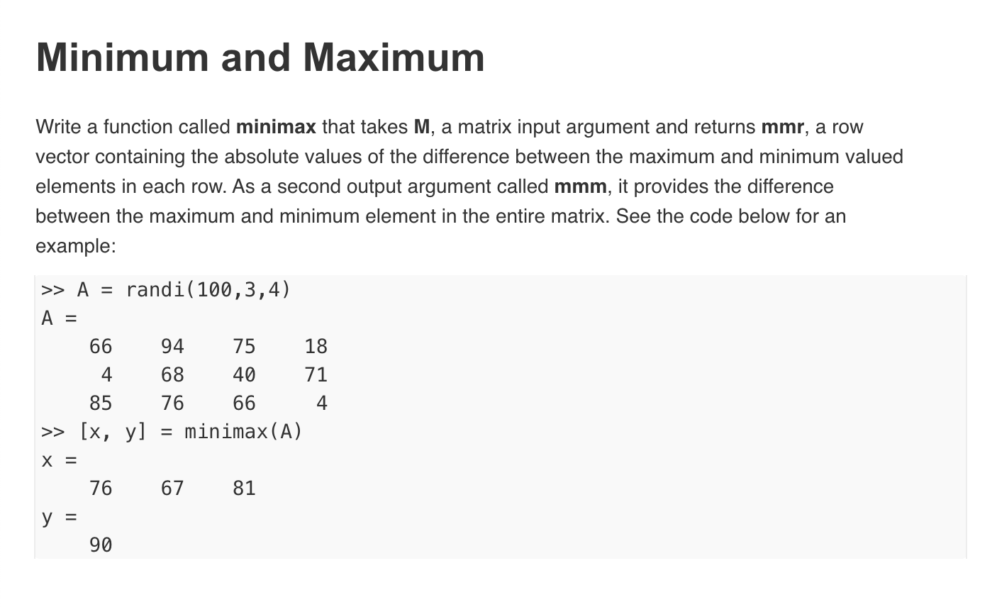 matrix to vector matlab