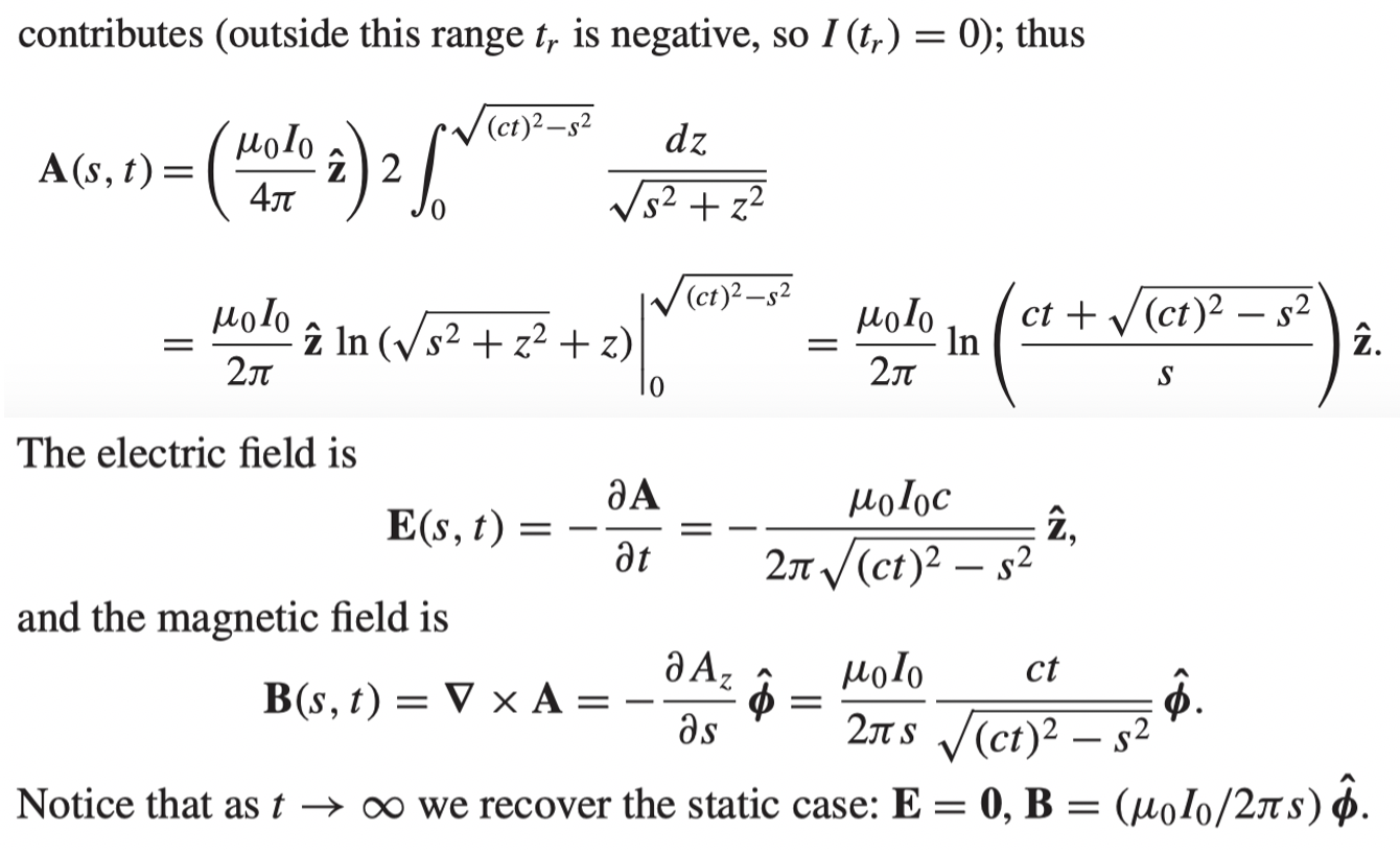 Solved A Surface Current K T K Is Turned On Abruptly Chegg Com