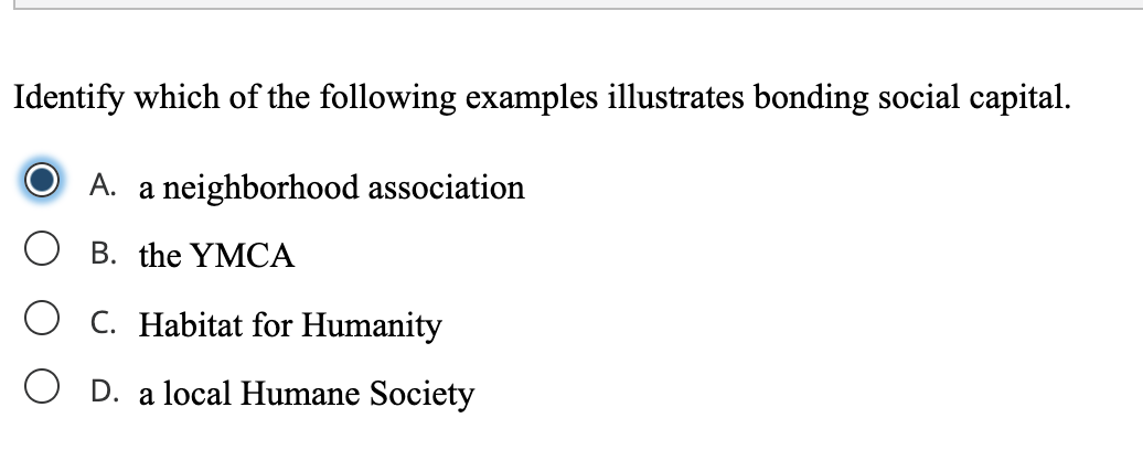 Identify which of the following examples illustrates | Chegg.com