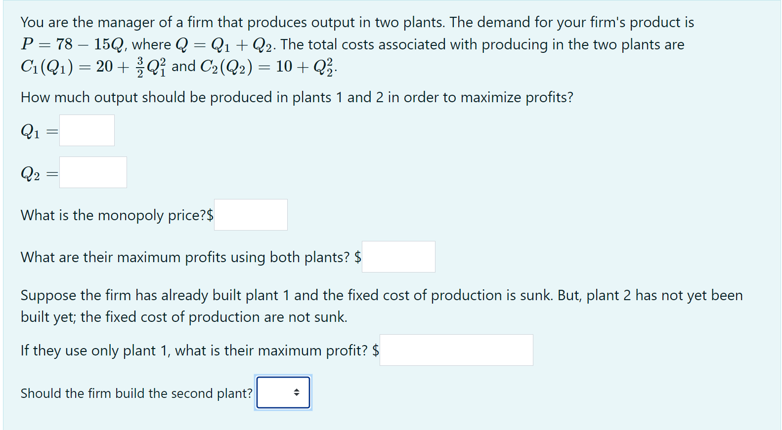 Solved You are the manager of a firm that produces output in | Chegg.com