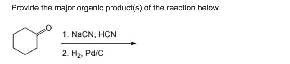 Solved Provide the major organic product(s) of the reaction | Chegg.com