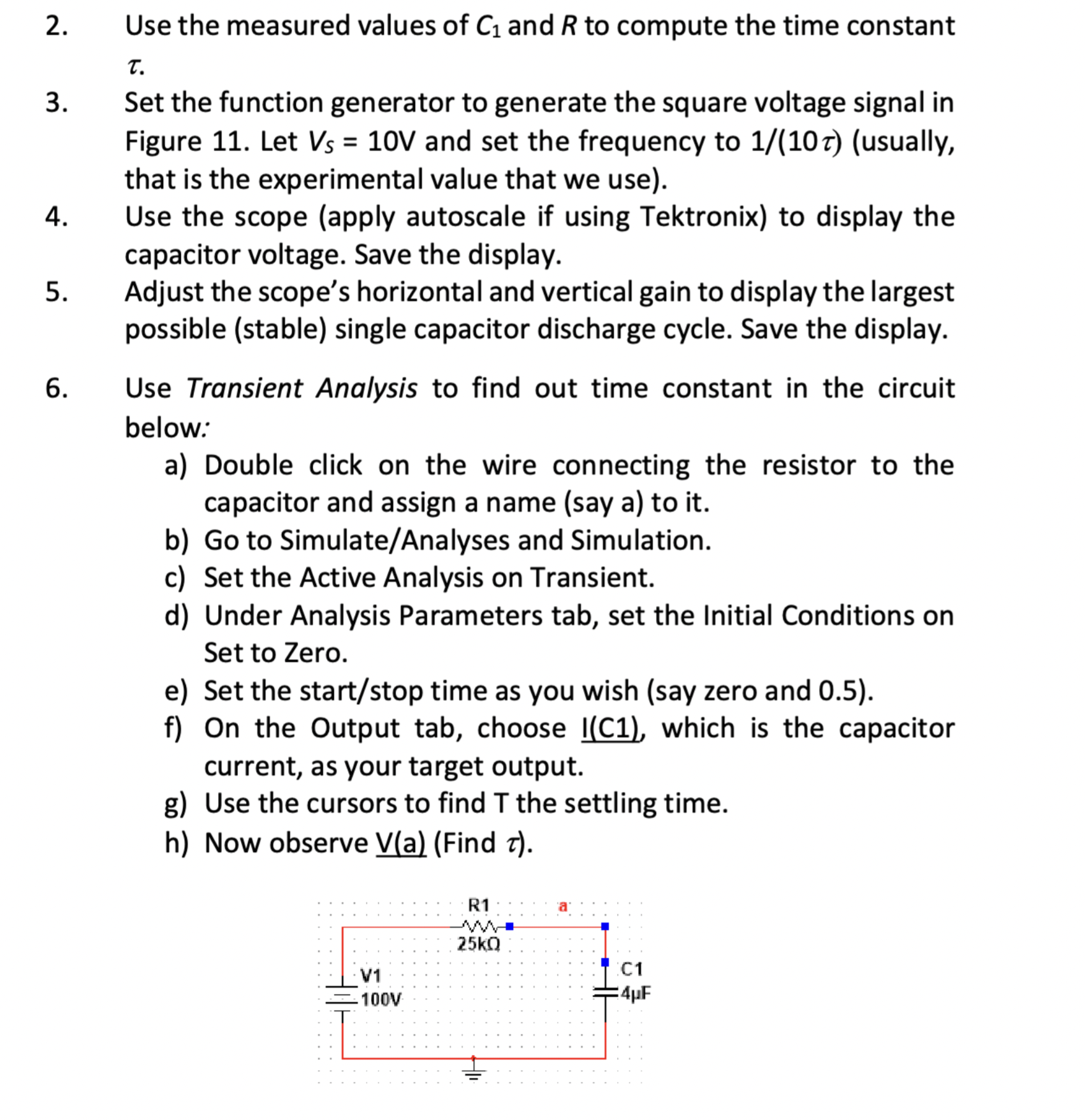 Solved 1. Build The Series RC Circuit Shown In Figure 12 . | Chegg.com