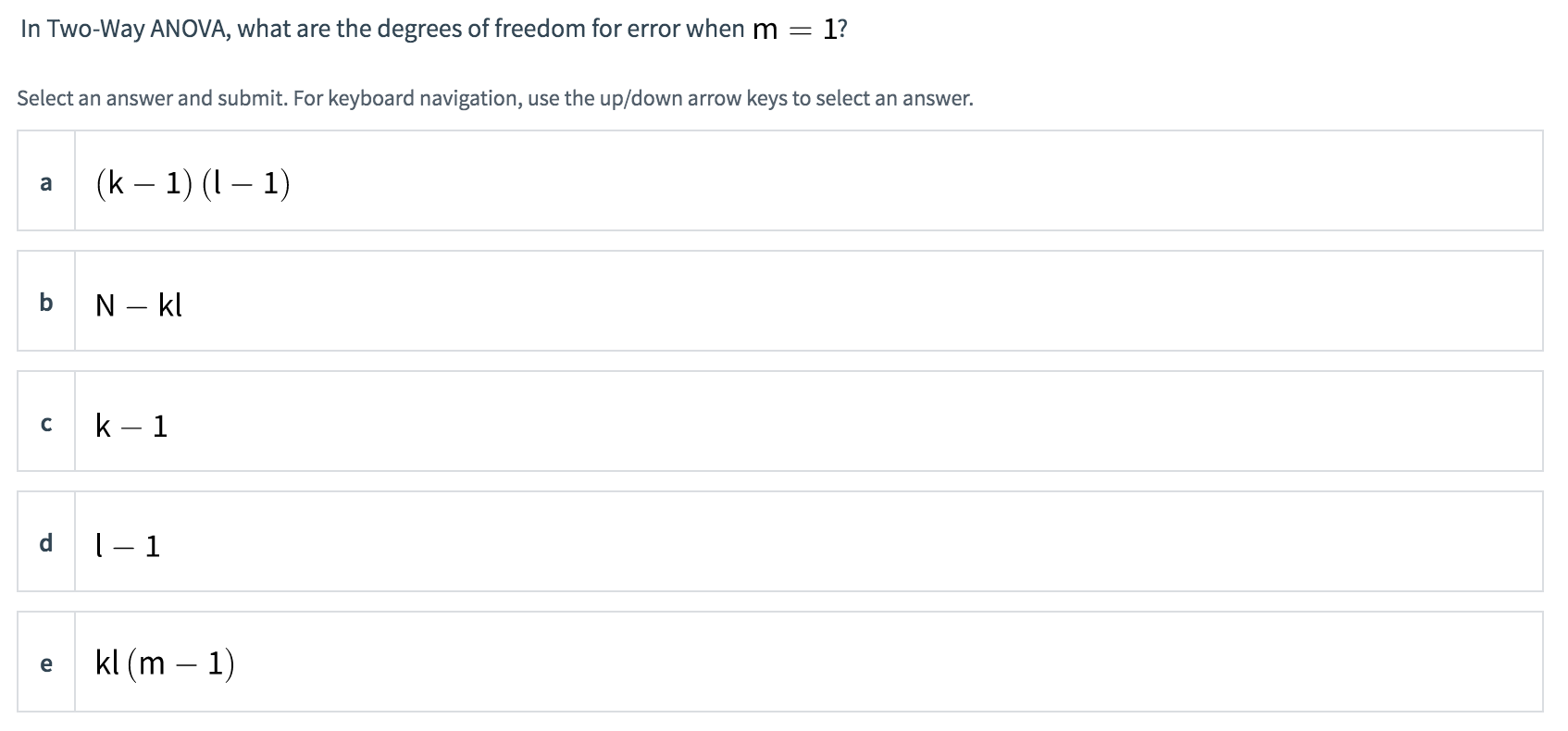 DEGREES OF FREEDOM FOR ERROR IN TWO WAY ANOVA visual data 7