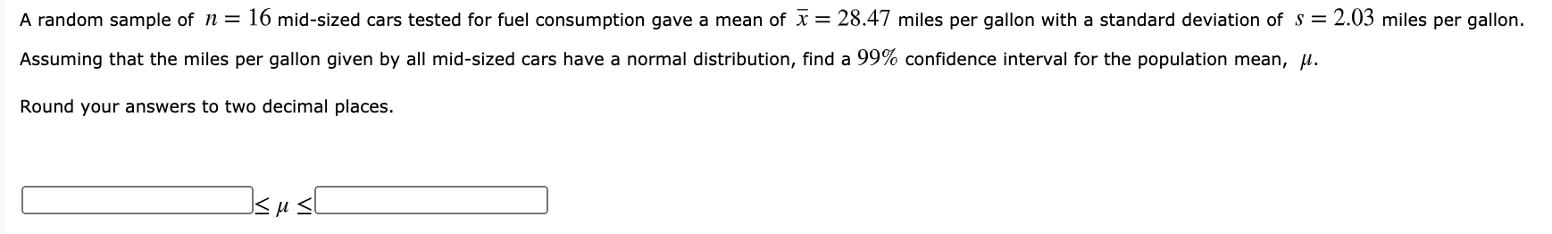Solved A sample of 18 observations taken from a normally | Chegg.com