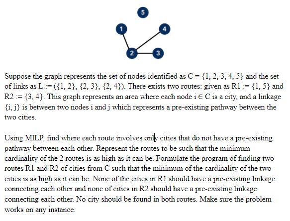 5 3 Suppose the graph represents the set of nodes | Chegg.com