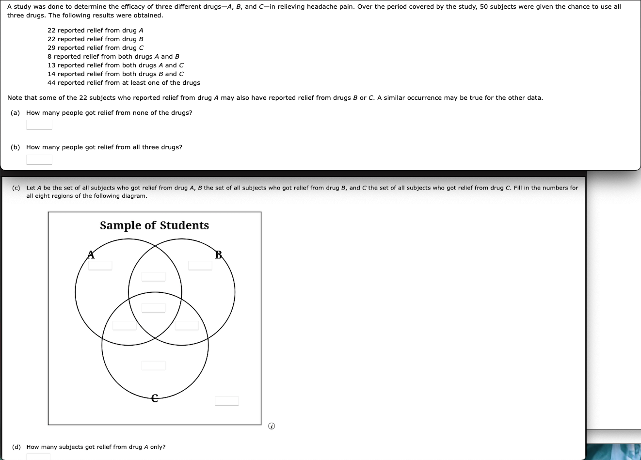 Solved A study was done to determine the efficacy of three | Chegg.com