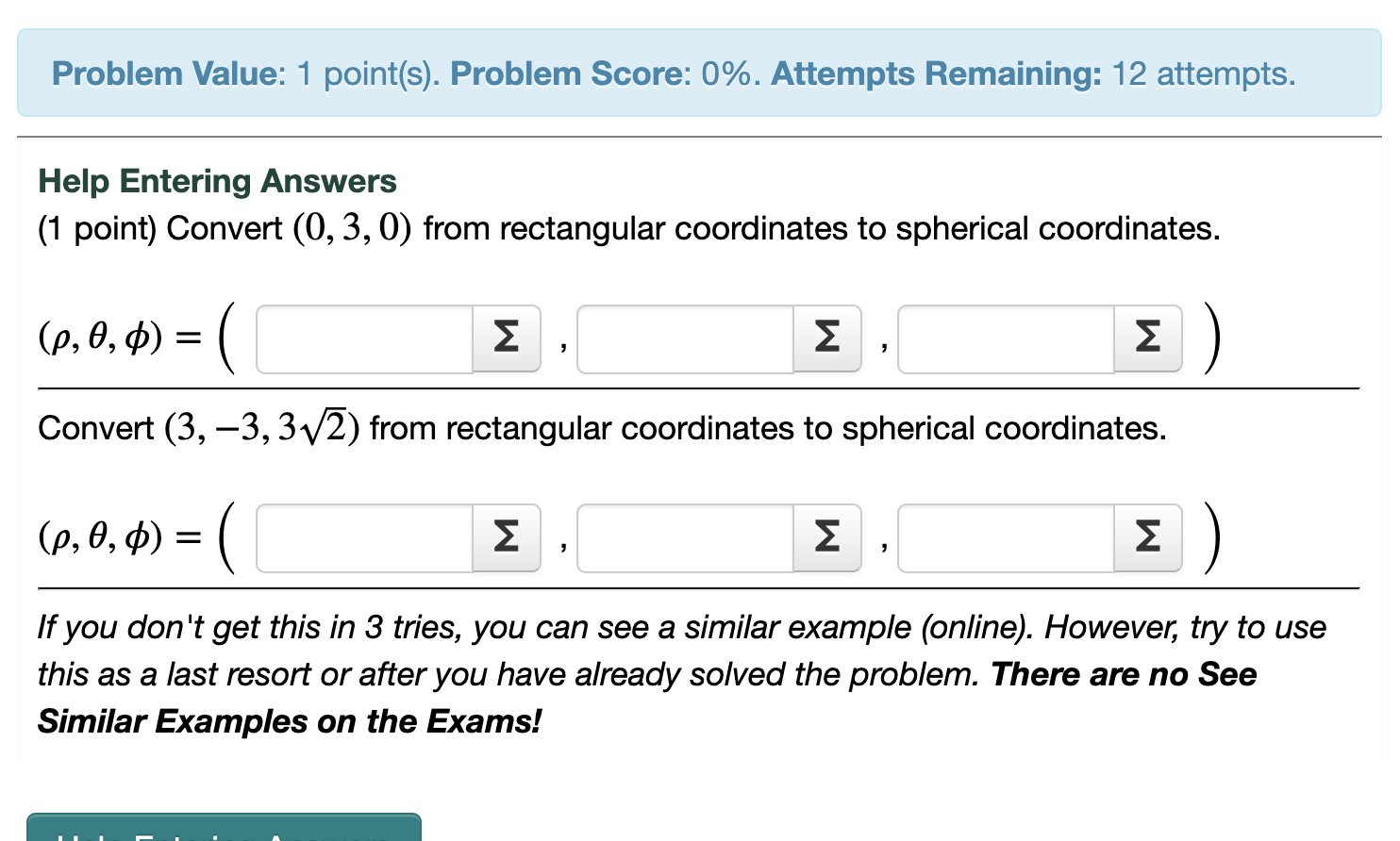 Solved Problem Value: 1 ﻿point(s). ﻿Problem Score: 0%. | Chegg.com