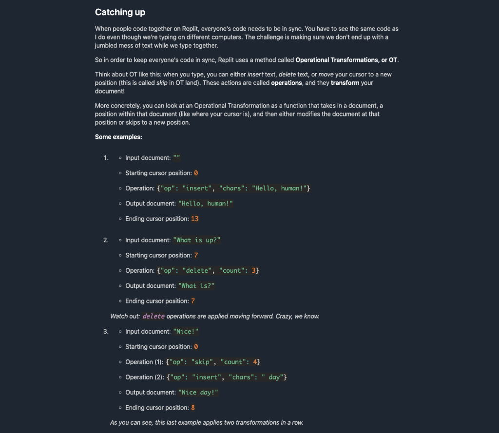 Solved Catching up When people code together on Replit, | Chegg.com