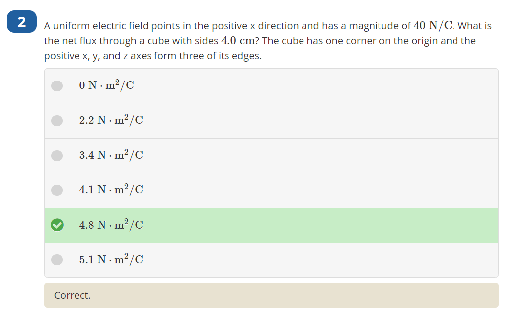 Solved A uniform electric field points in the positive x | Chegg.com