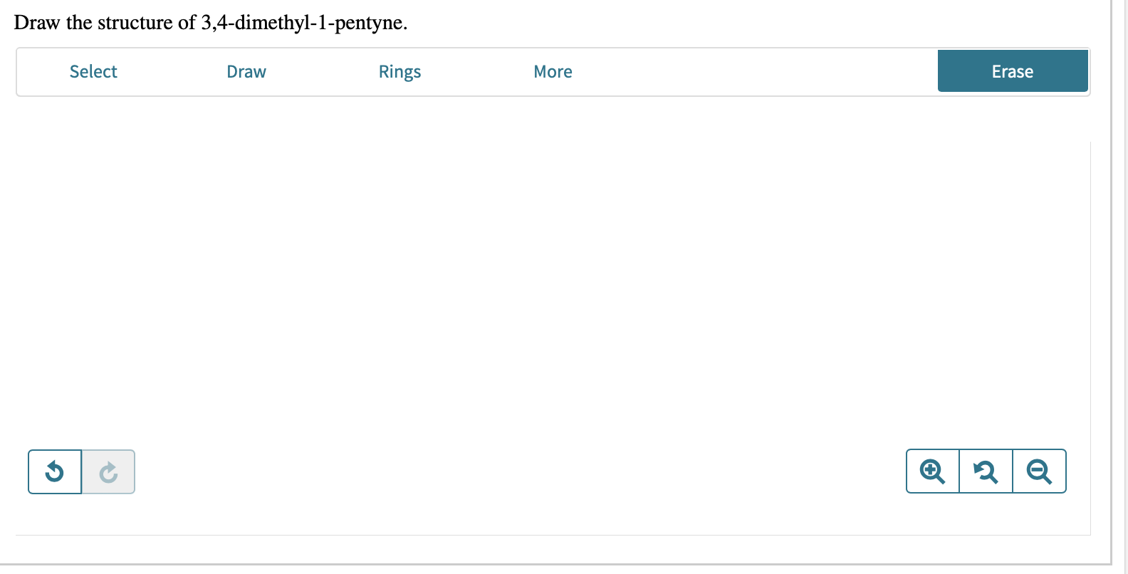 Solved Draw the structure of 3,4 dimethyl1pentyne.