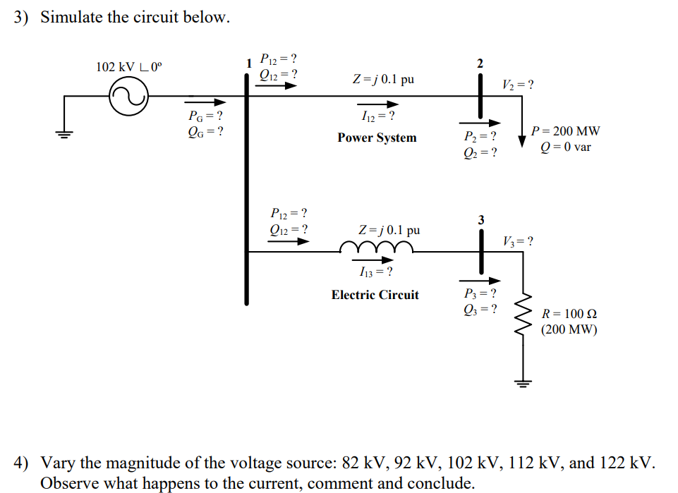 3) Simulate the circuit below. 4) Vary the magnitude | Chegg.com
