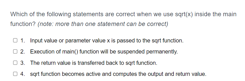 Solved Which of the following statements are correct when we | Chegg.com