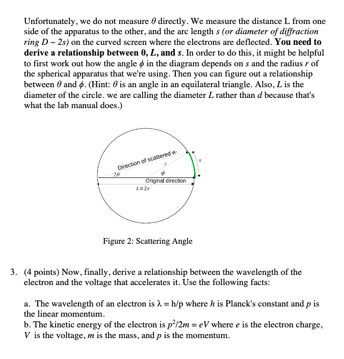 Solved 1. (3 points) An electron beam is incident on the | Chegg.com
