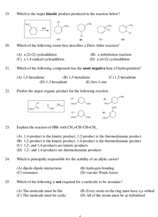 Solved 6. What organic product(s) would result from the | Chegg.com