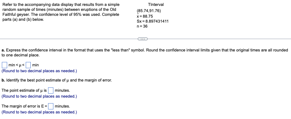 Solved Refer To The Accompanying Data Display That Results | Chegg.com