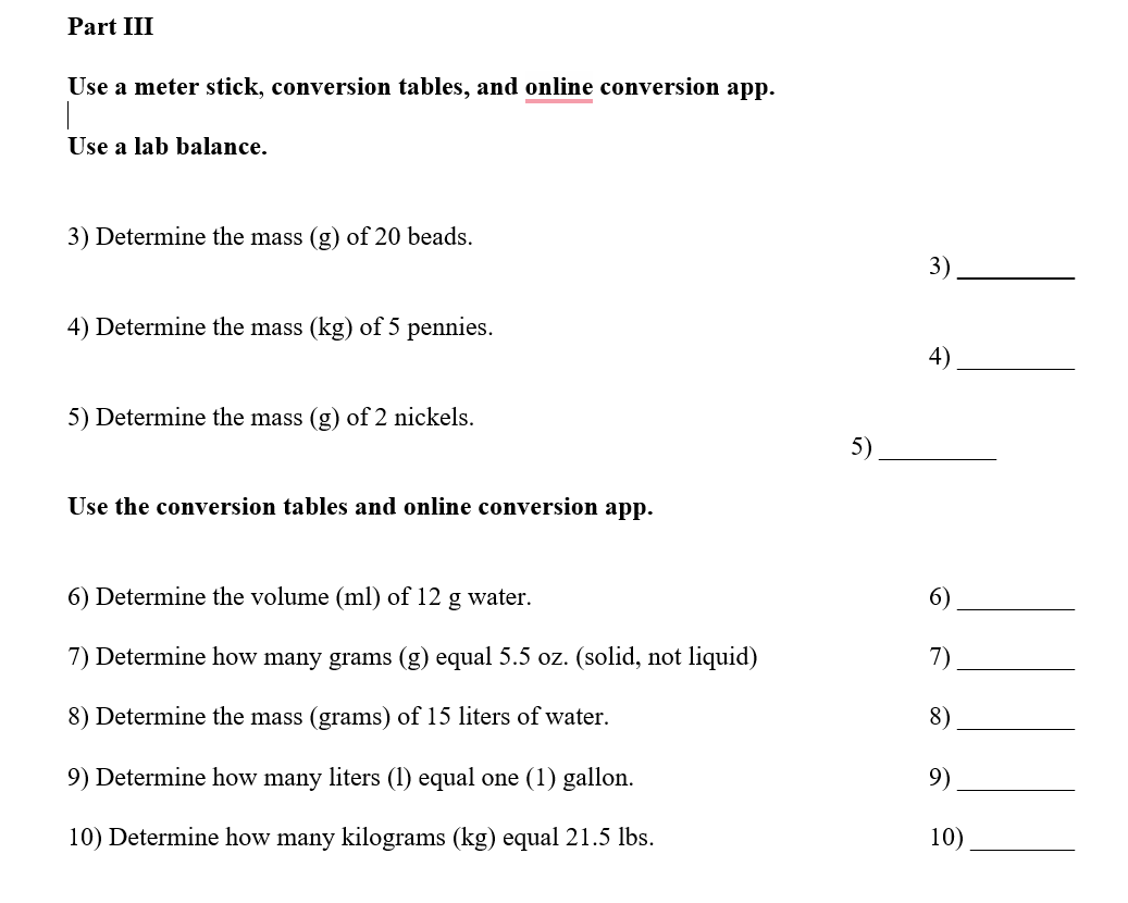 name the basic metric units of length mass and volume