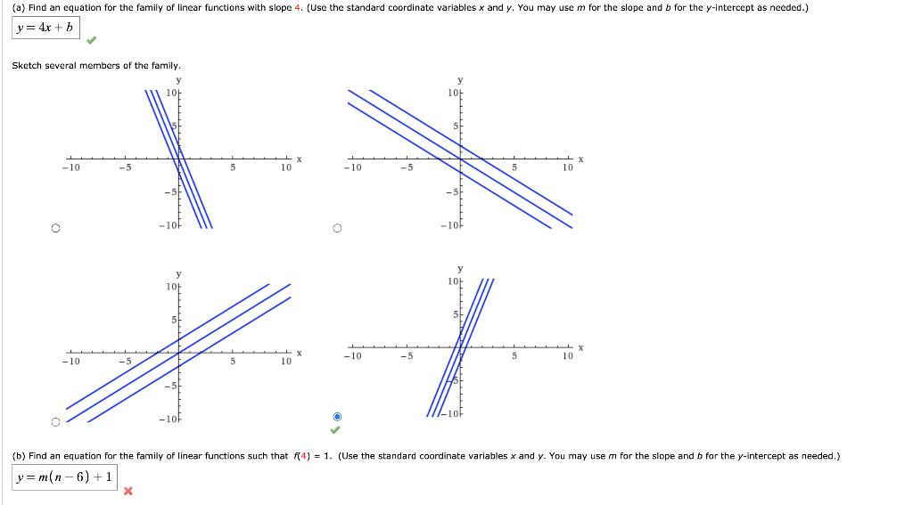 solved-a-find-an-equation-for-the-family-of-linear-chegg