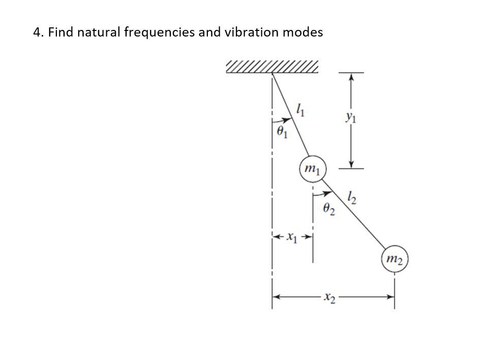 Solved 4. Find Natural Frequencies And Vibration Modes | Chegg.com