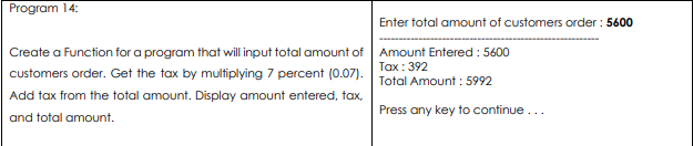 Solved THE PROGRAM SHOULD BE IN: INPUT & OUTPUT FUNCTION C++ | Chegg.com