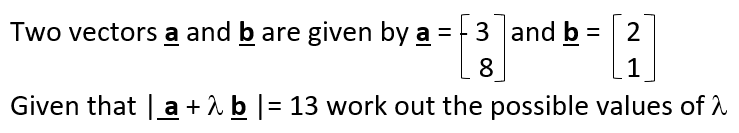 Solved Two Vectors A And B Are Given By A = -3 And B = B 2 8 | Chegg.com