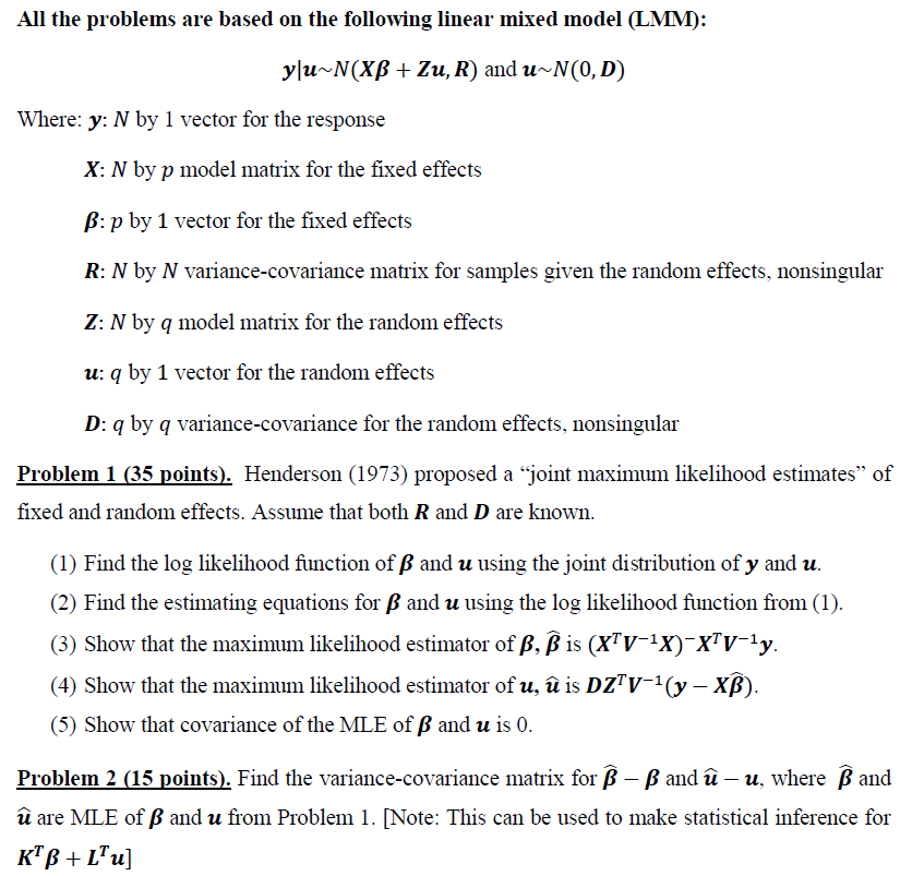 Solve Problem 2 Textbook Generalized Linear And Chegg Com