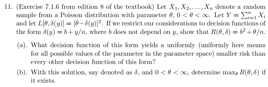 Solved = = = 11. (Exercise 7.1.6 From Edition 8 Of The | Chegg.com