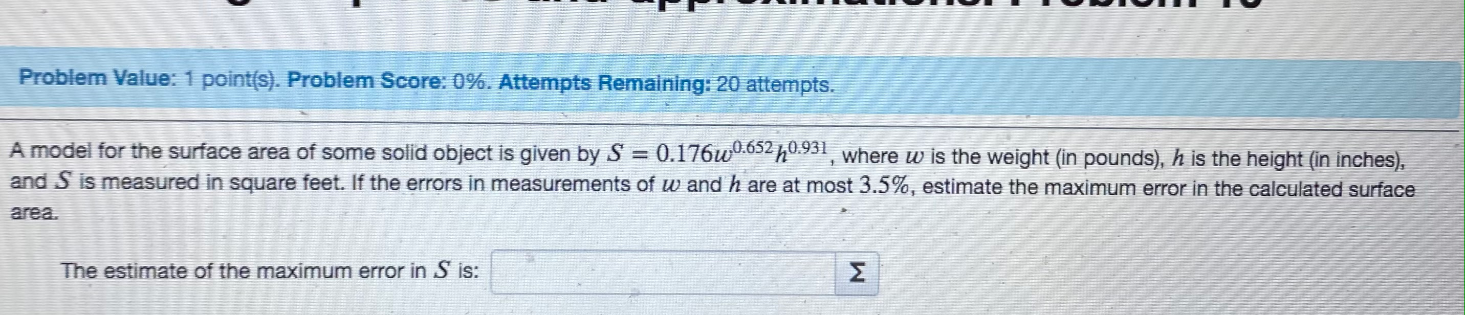 Solved Problem Value: 1 points). Problem Score: 0%. Attempts | Chegg.com