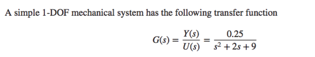 Solved CONVERT following transfer function to State Space | Chegg.com