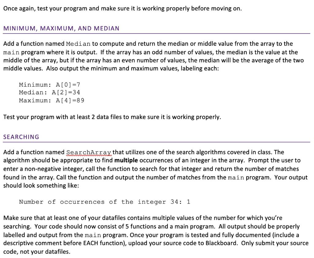 Solved THE ASSIGNMENT This Lab Will Provide Practice In | Chegg.com