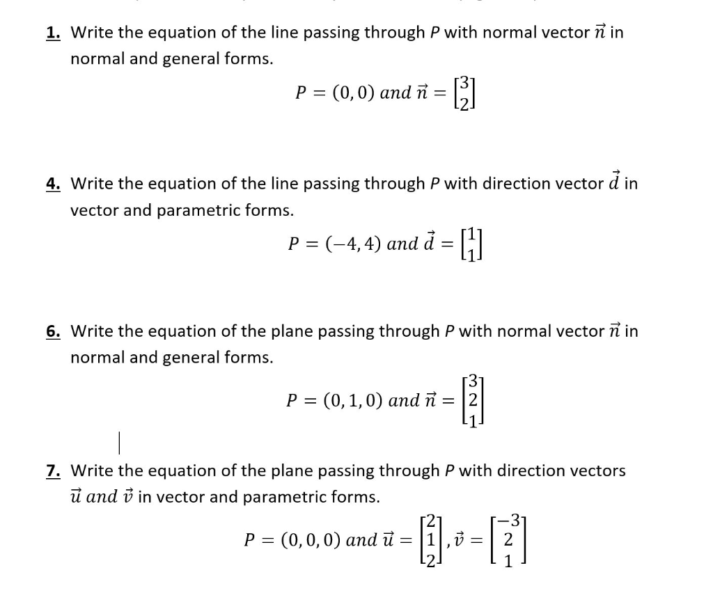 Solved 1 Write The Equation Of The Line Passing Through Chegg Com