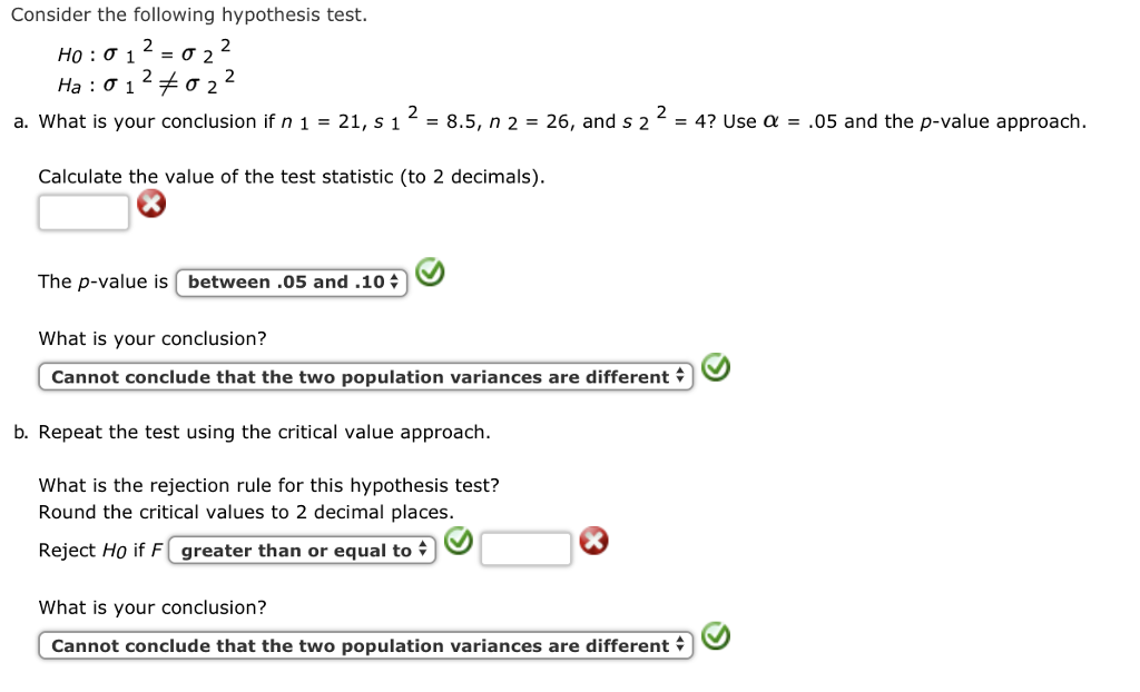 Solved Consider The Following Hypothesis Test 2 2 A What