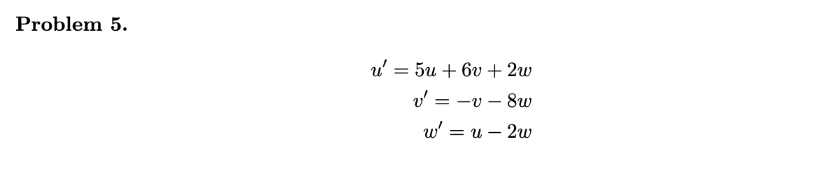 Solved In problems 1-5, find the general solution of the | Chegg.com
