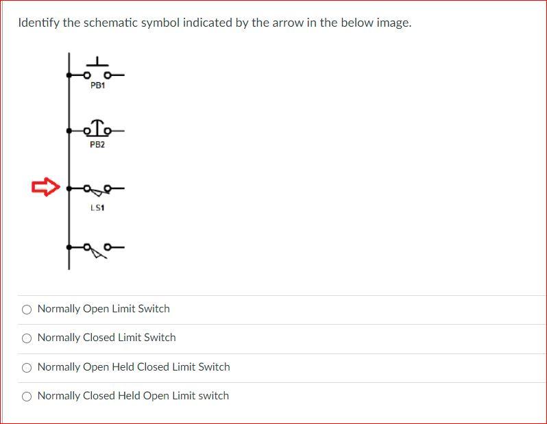 Solved Identify the schematic symbol indicated by the arrow