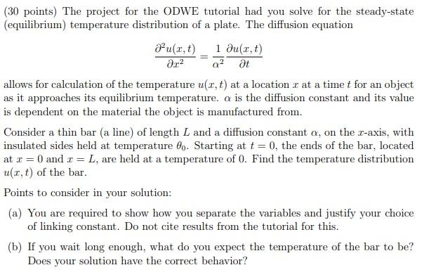 Solved (20 Points) Consider The Following Differential | Chegg.com