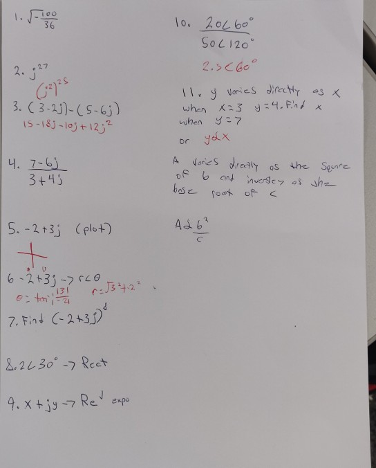 10. 20260Â° SOL120Â° 2.5C60Â° 2. #27 directly =4. Find as t. x 3. (3-2))-(5-6;) 15-185-10; + 12; 2 1. y vnies when x=3 when y=7