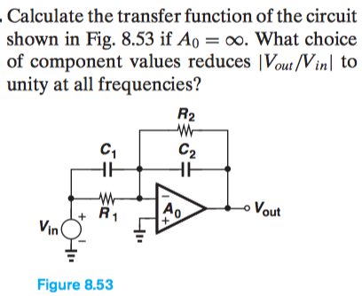 Solved . Calculate the transfer function of the circuit | Chegg.com