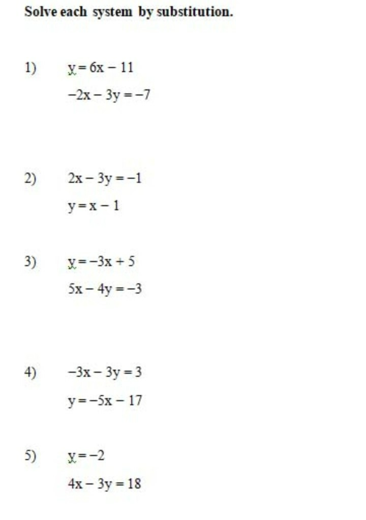 solved-solve-each-system-by-substitution-1-y-6x-11-2x-chegg