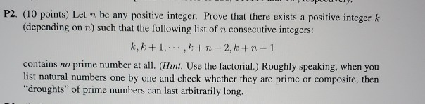 Solved P2. (10 points) Let n be any positive integer. Prove | Chegg.com