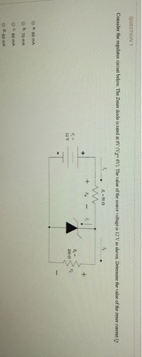 Solved QUESTION 1 Given the circuit below, what is the | Chegg.com