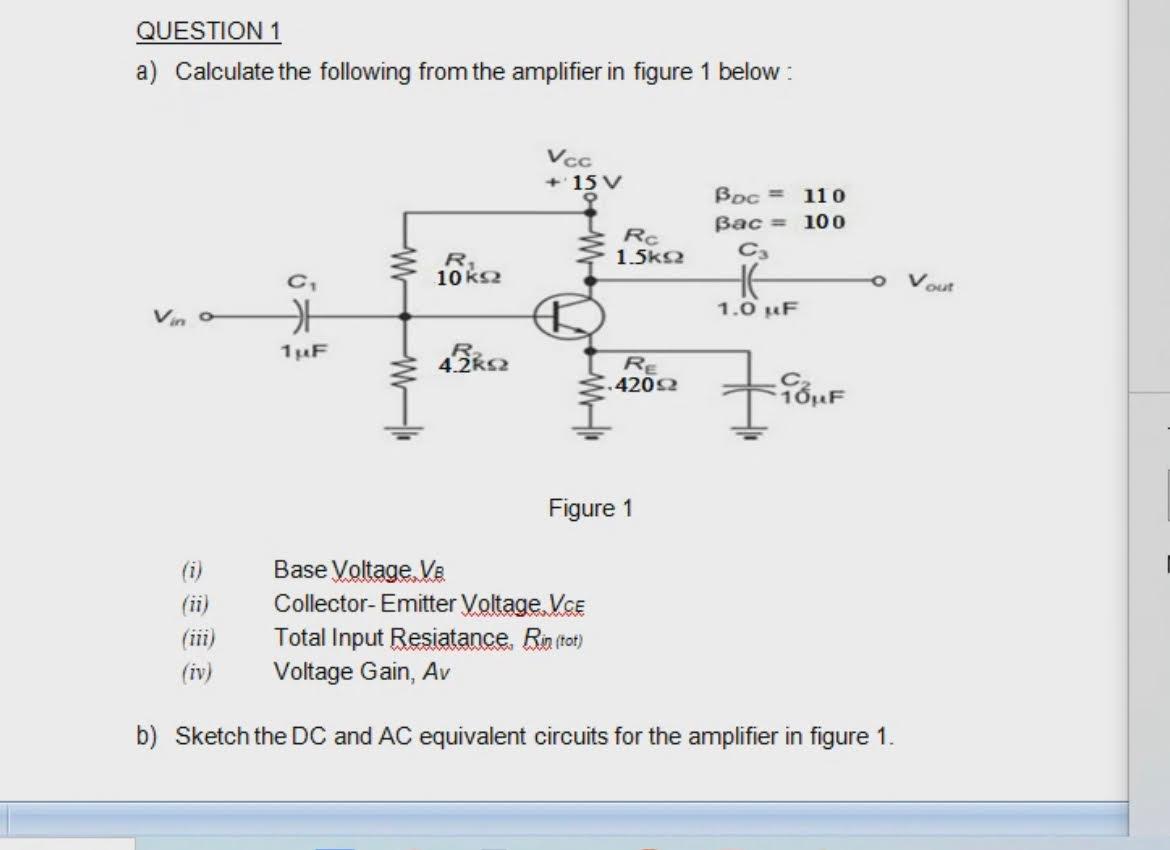 Solved QUESTION 1 A) Calculate The Following From The | Chegg.com