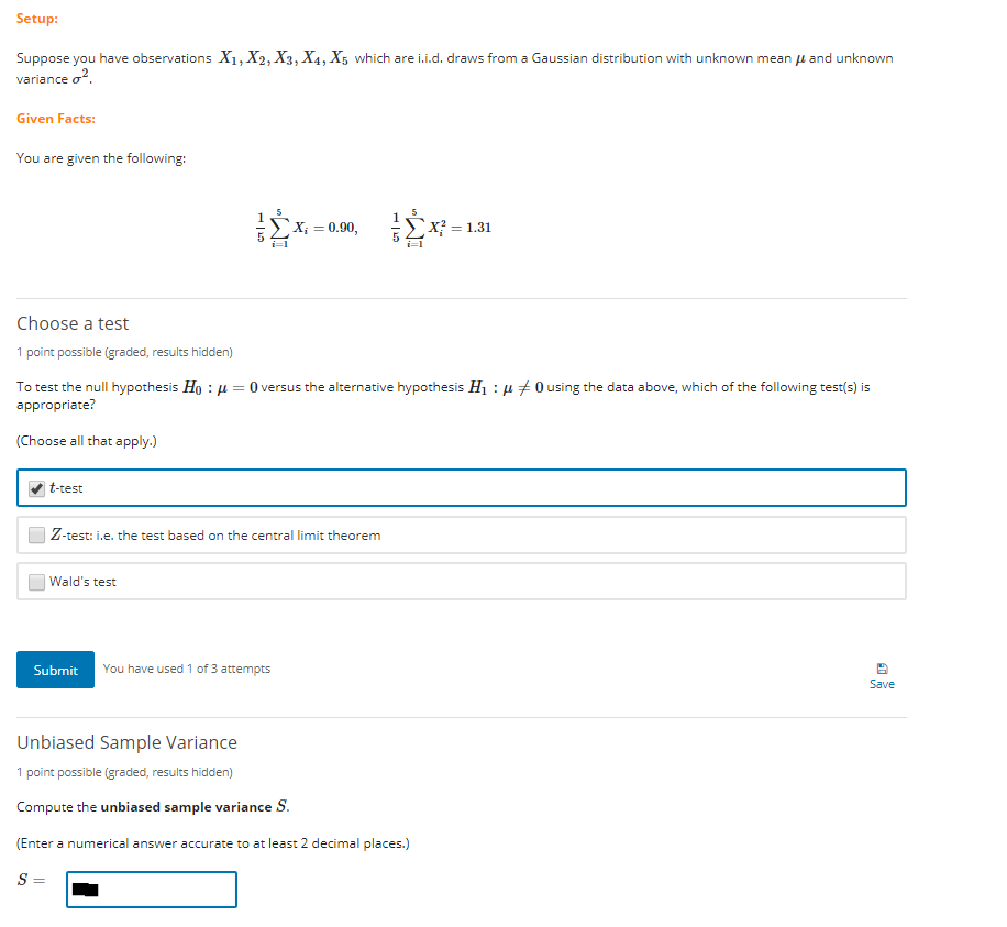 Solved Setup: And Unknown Suppose You Have Observations X1, | Chegg.com