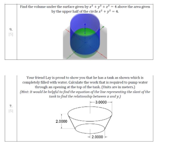 Solved Find the volume under the surface given by x² + y2 + | Chegg.com