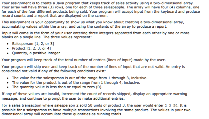 Solved Your assignment is to create a Java program that | Chegg.com