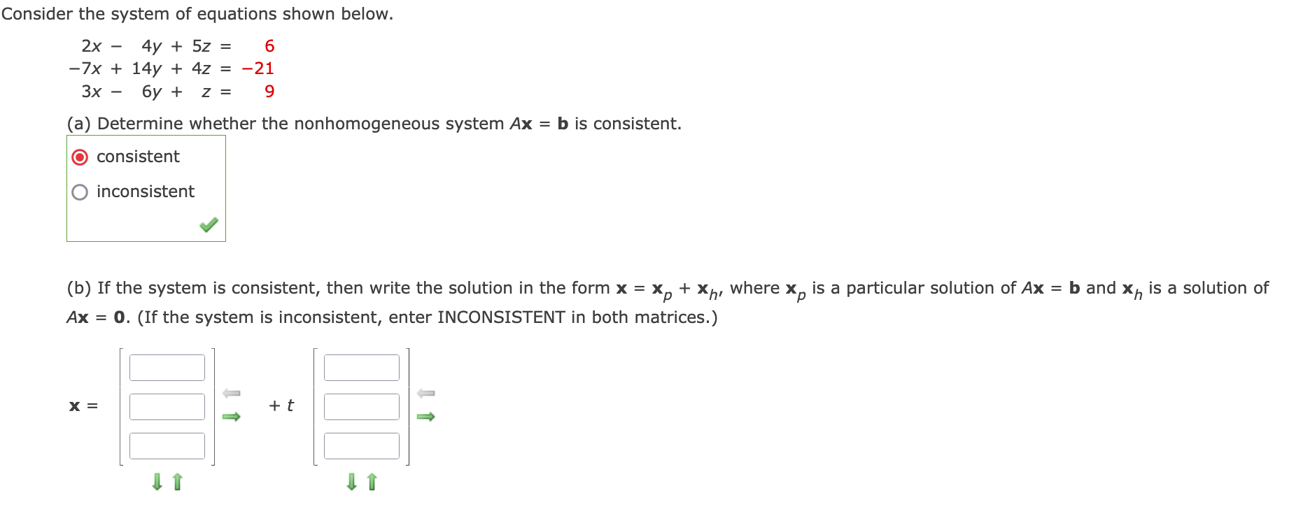 Solved Consider The System Of Equations Shown Below. | Chegg.com